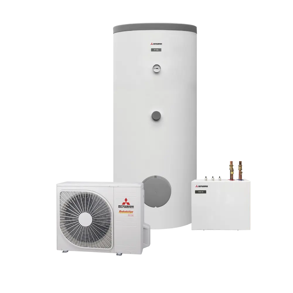 Profesional instalando un sistema de aerotermia en Salou, mostrando la tecnología avanzada para soluciones de calefacción y refrigeración sostenibles.